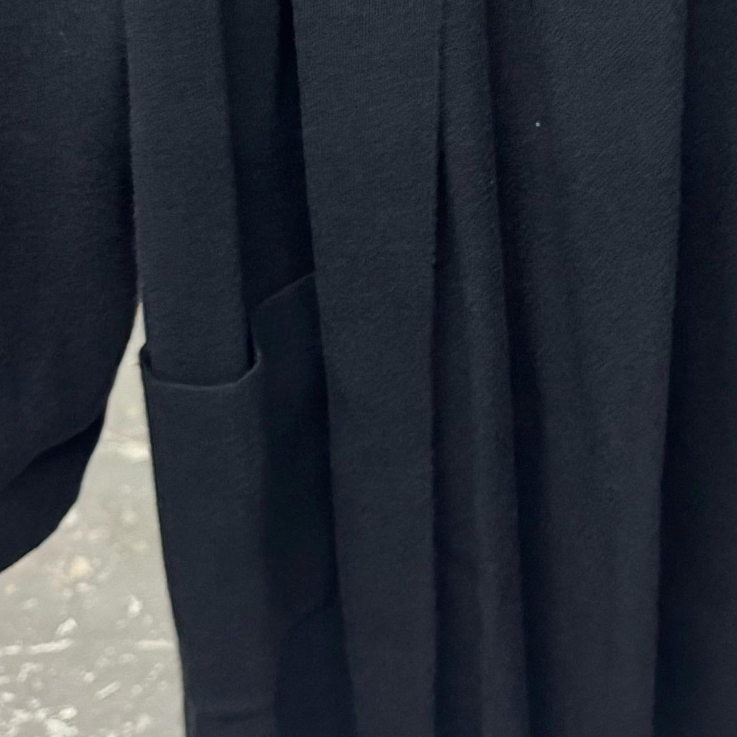 JM Collection Black Open Front Cardigan