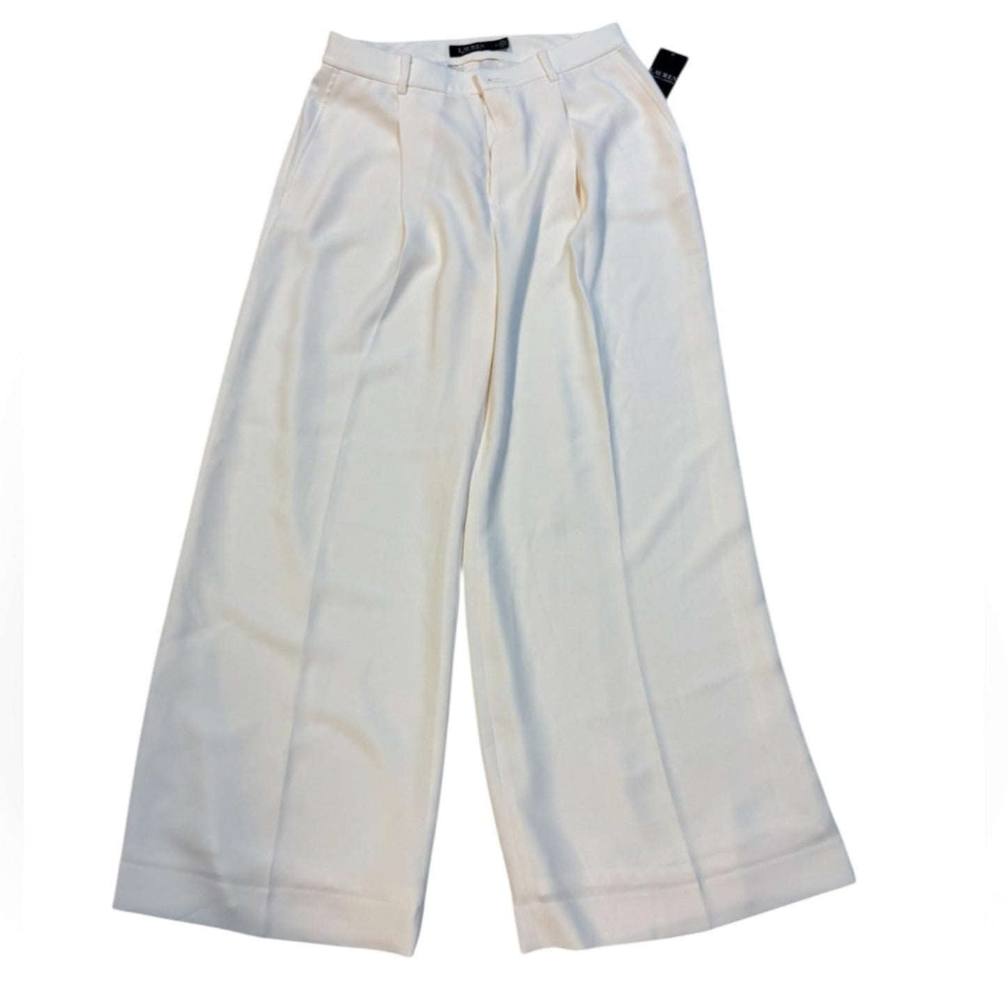 Lauren Ralph Lauren Cream Wide-Leg Pants