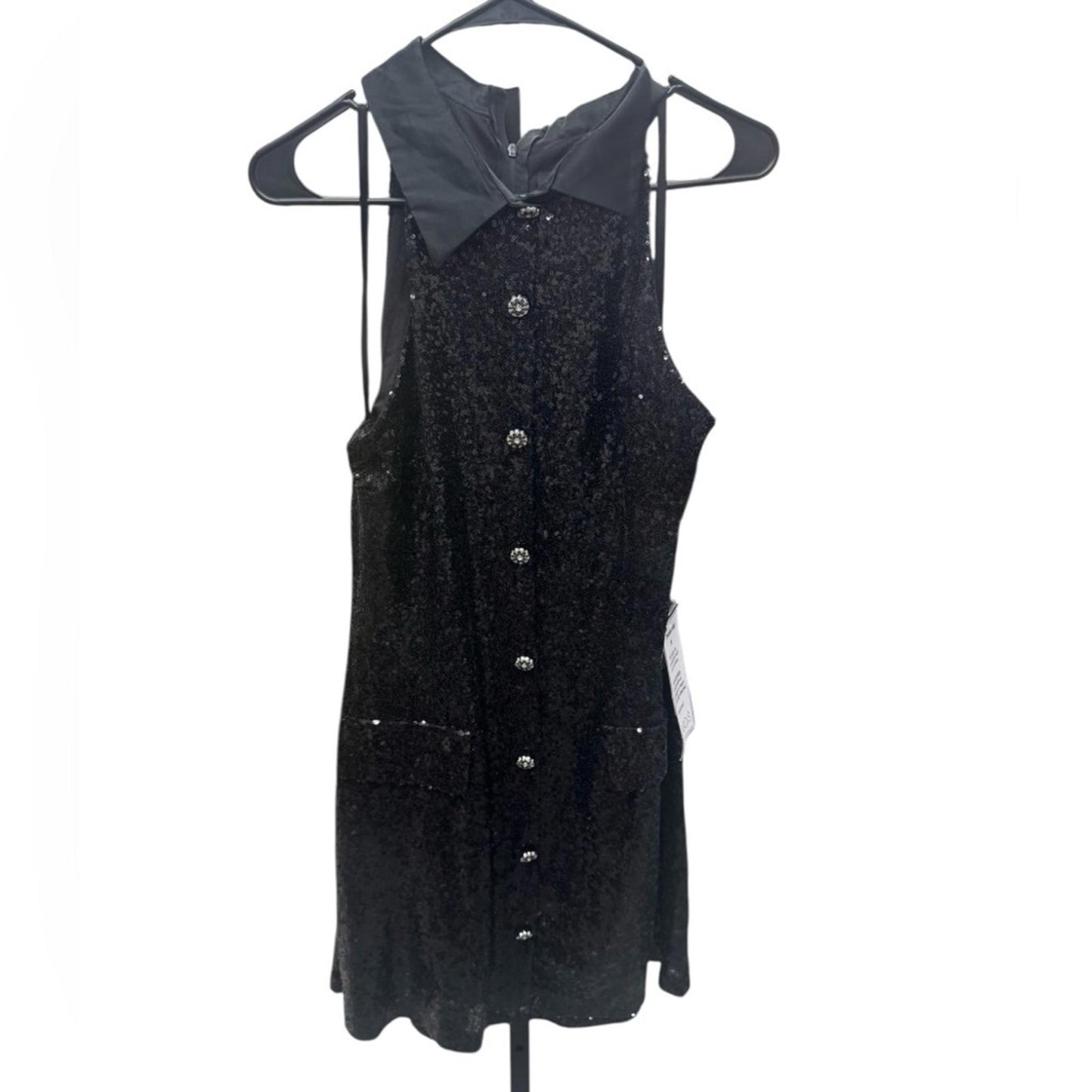 B Darlin Black Velvet Mini Dress
