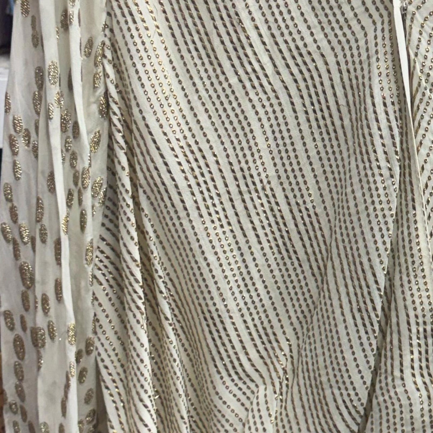 Vince Camuto Striped Cream Blouse
