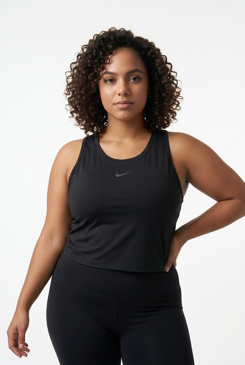 Nike Black Plus Size Sleeveless Athletic Tank Top