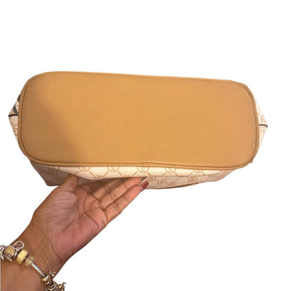 Pre-Love Giani Bernini Beige Floral Tote Bag
