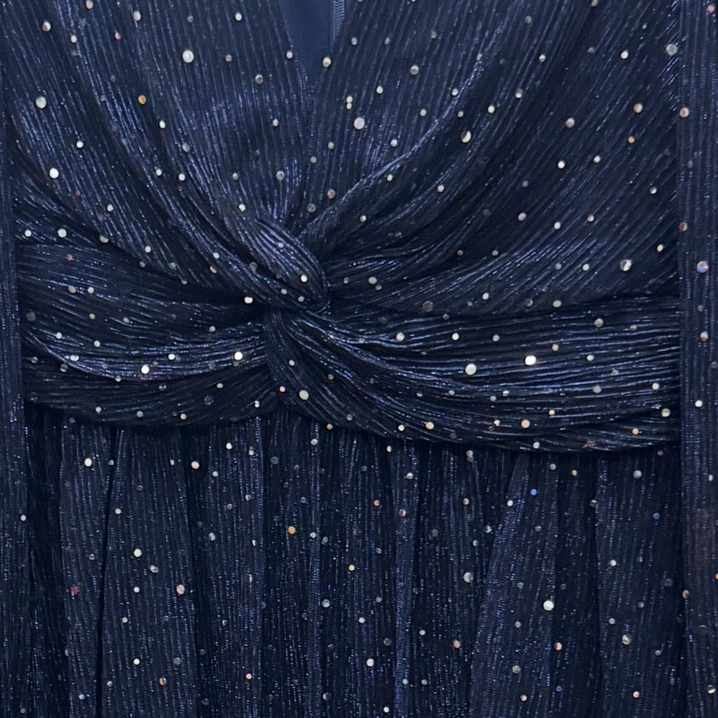 Eliza J Sparkling Navy Long Sleeve Dress
