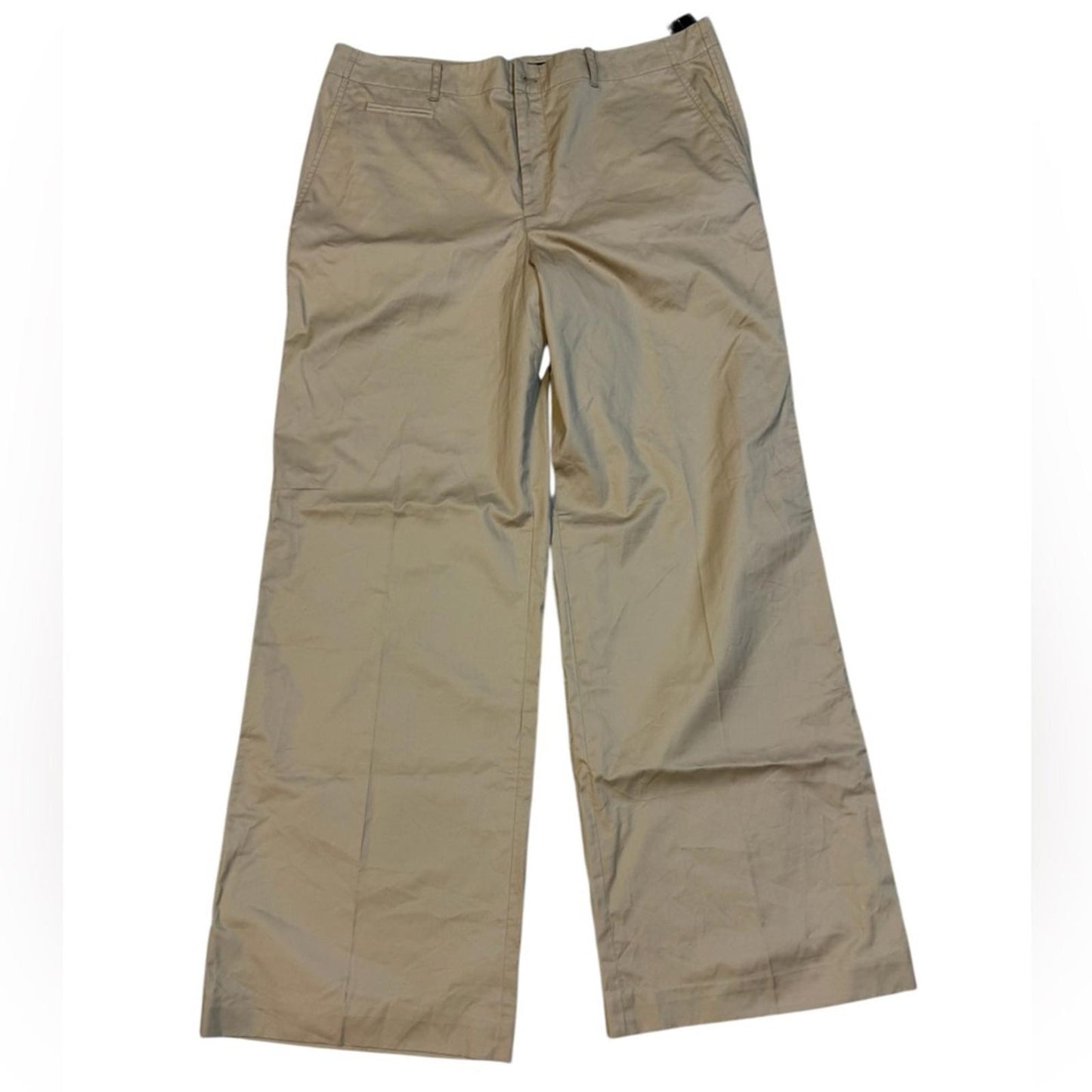 Lauren Ralph Lauren Khaki Wide-Leg Trousers