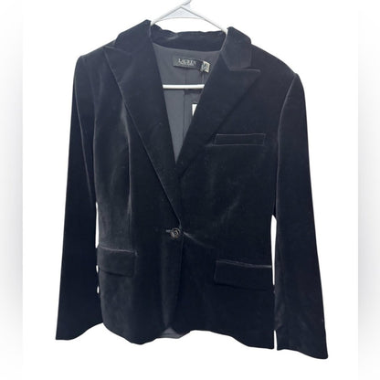 Lauren Ralph Lauren Black Velvet Blazer