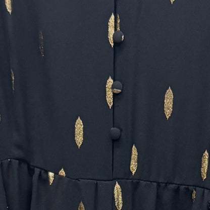 MSK Elegant Black and Gold Jumpsuit