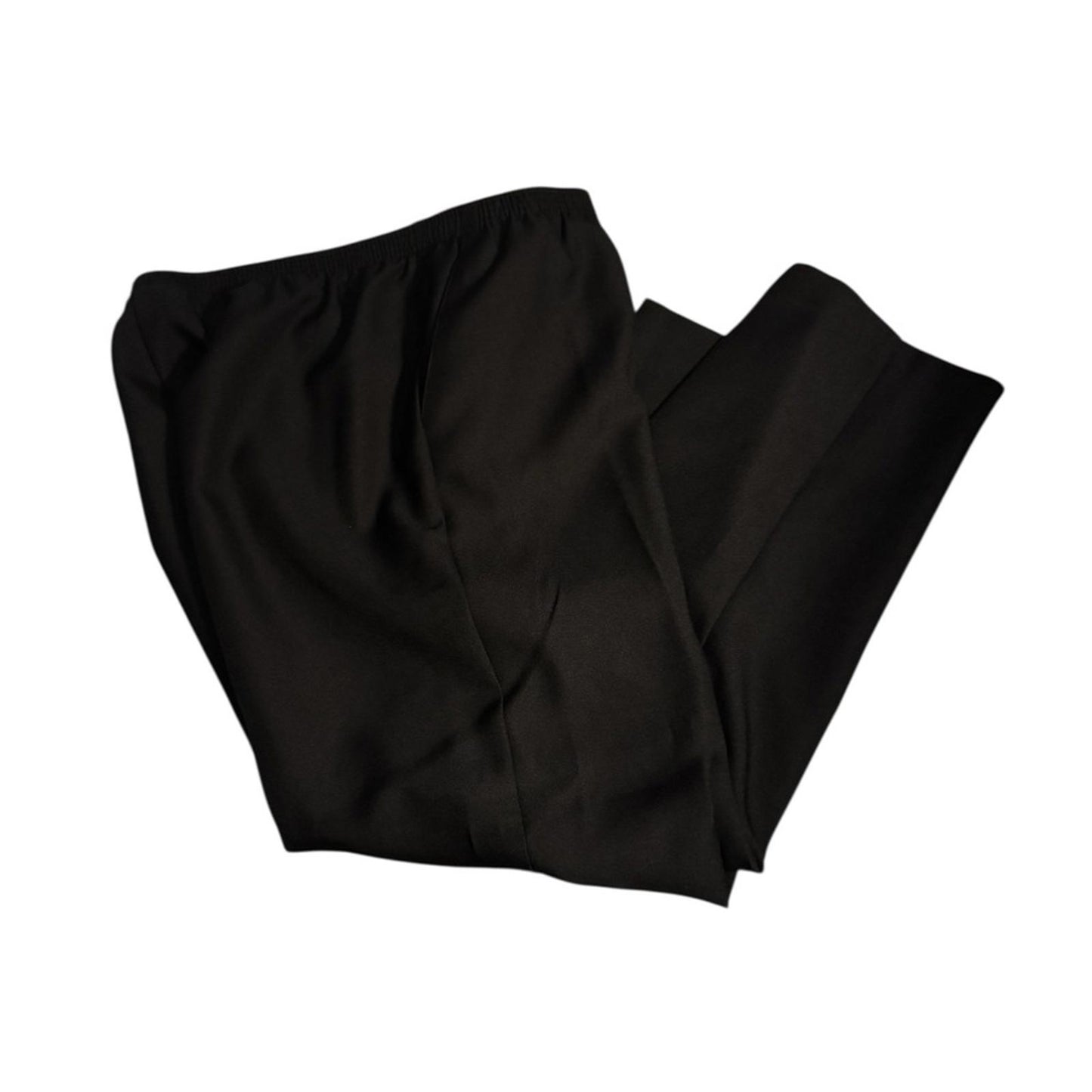 Alfred dunner slip on Classic Black elastic waist side pockets Women's Pants
