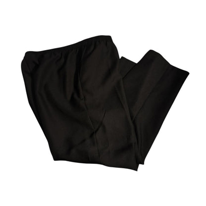 Alfred dunner slip on Classic Black elastic waist side pockets Women's Pants