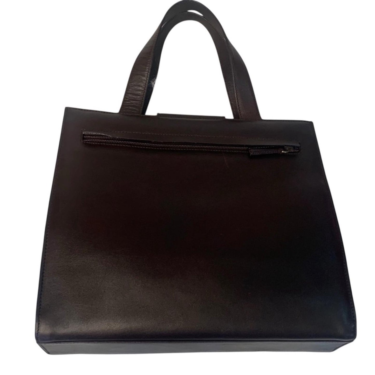 Authentic Gucci vintage Dark Brown Shoulder Bag with Gold Detail