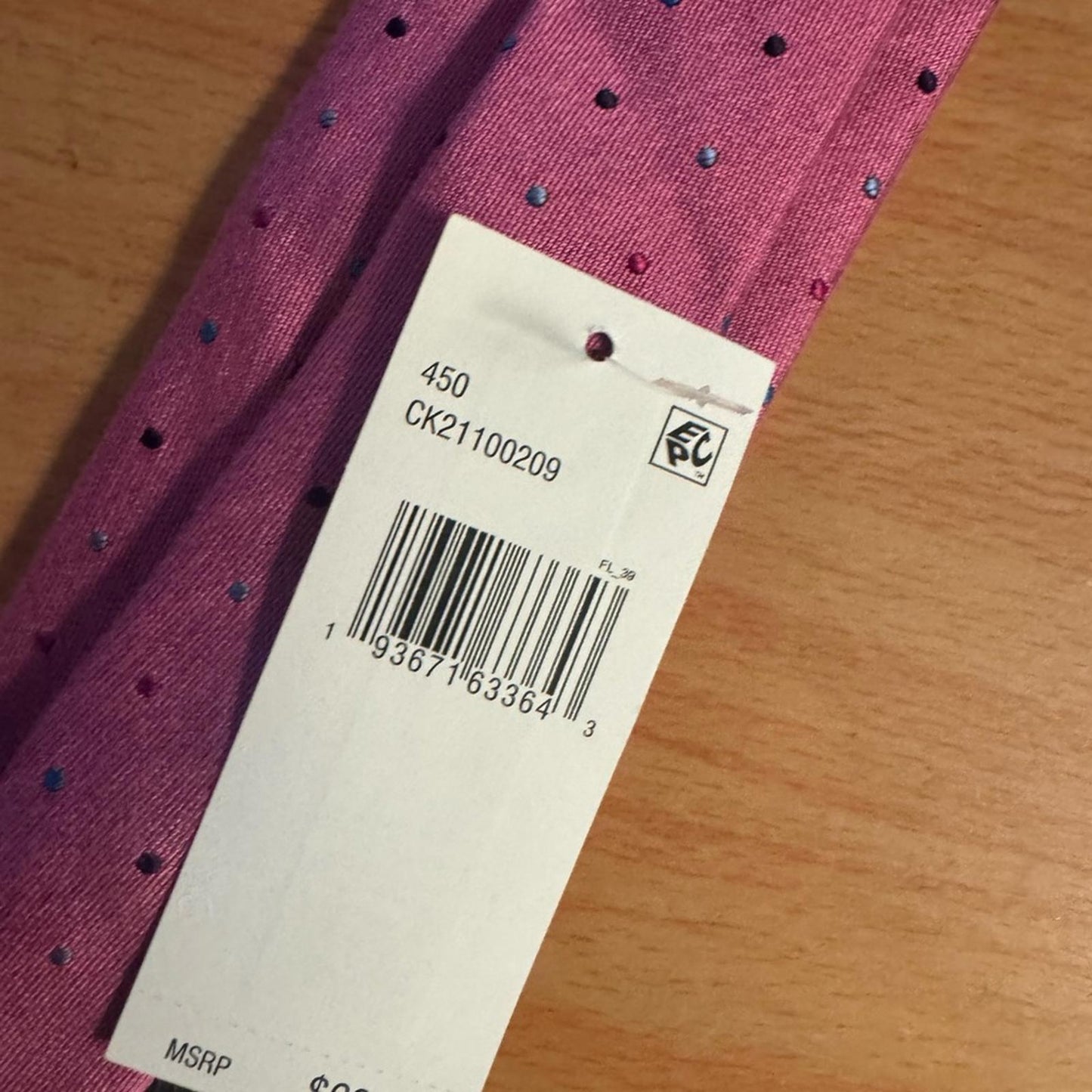 Unck Label-Elegant purple Polka Dot Tie