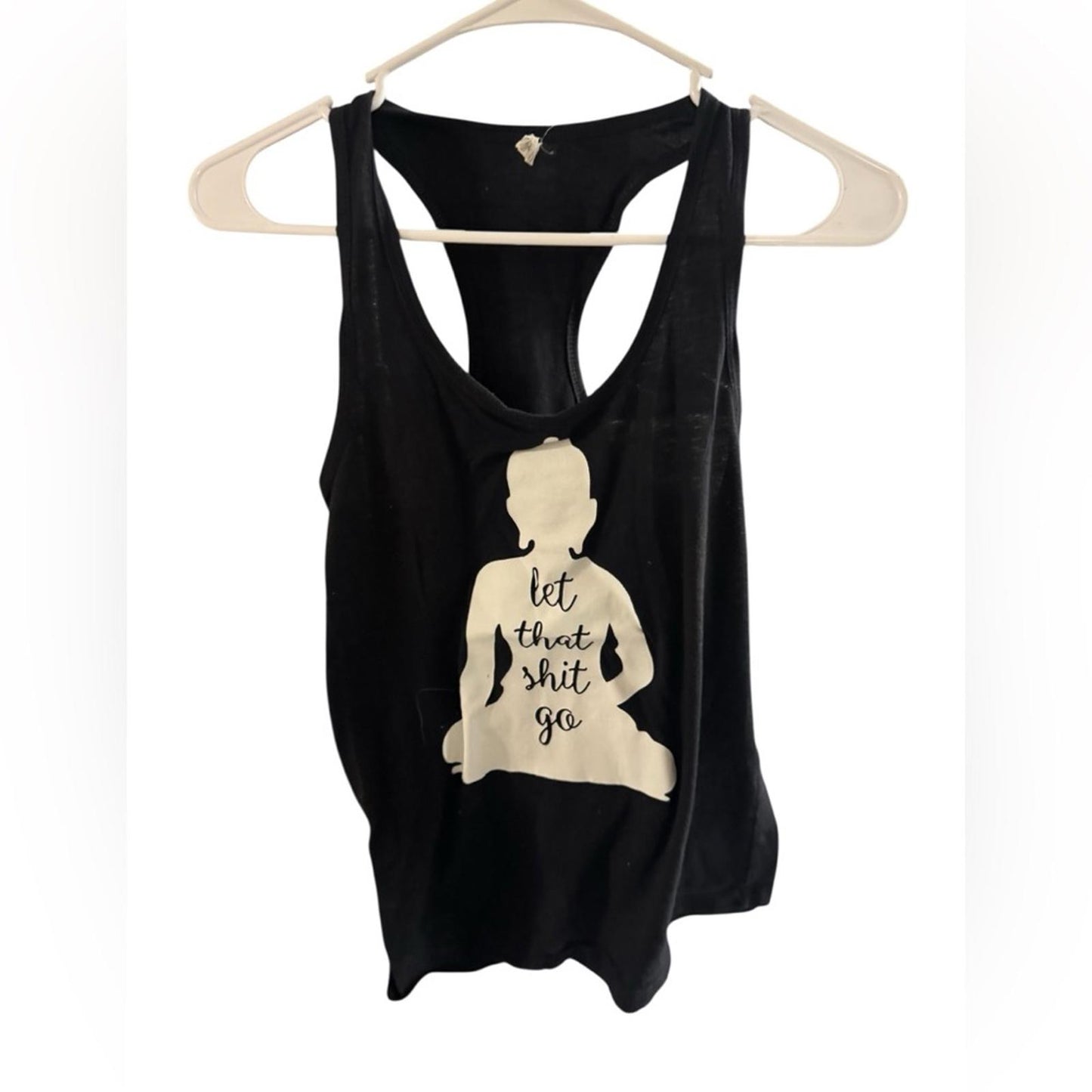 Pre-Love Black Graphic Tank Top