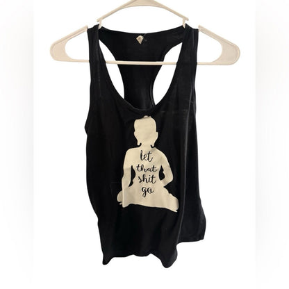 Pre-Love Black Graphic Tank Top