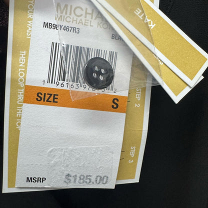 Michael Kors Elegant Black Button-Down Dress