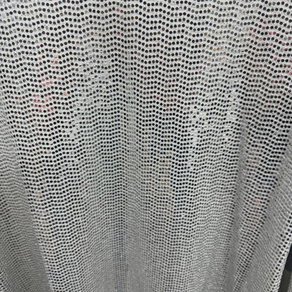 Vince Camuto Silver Sequin V-Neck Top