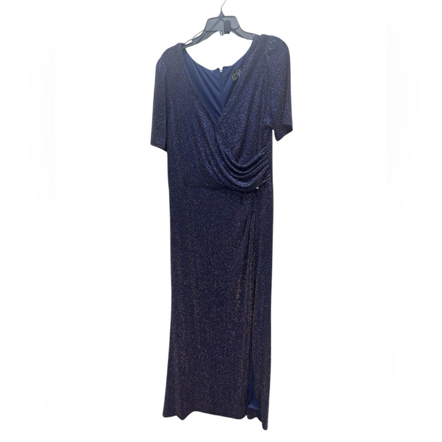 Alex Evenings Sparkling Navy Maxi Dress