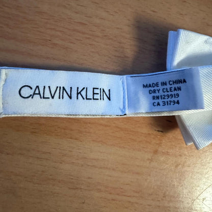 Calvin Klein Men's Unison Solid Pre-Tied Elegant White Bow Tie