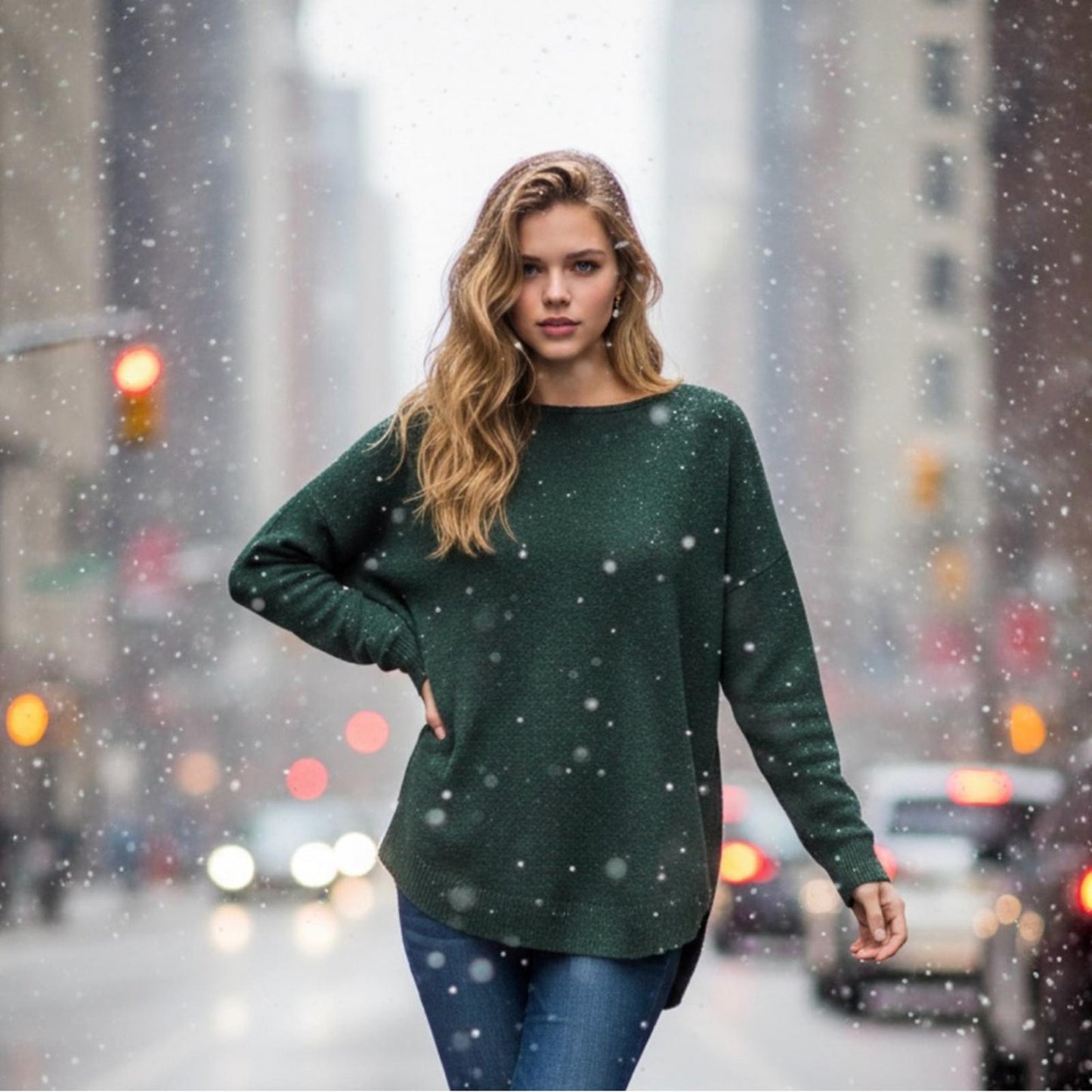 Vince Camuto Forest Green Sweater