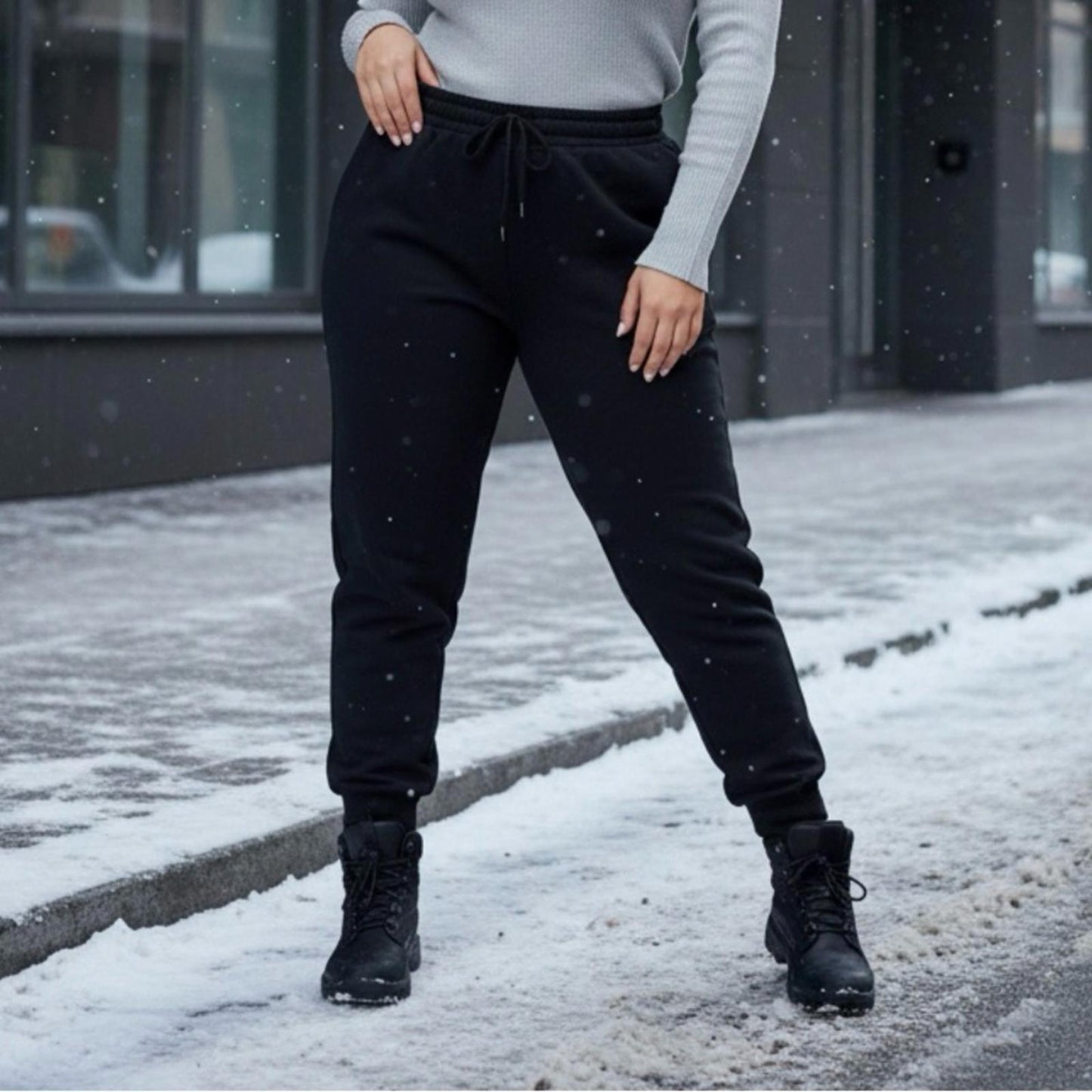 Ideology Black Track Pants for Women