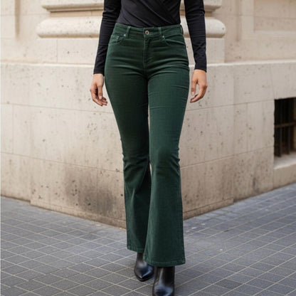 Lucky Brand fairytale Green Corduroy Flare Pants
