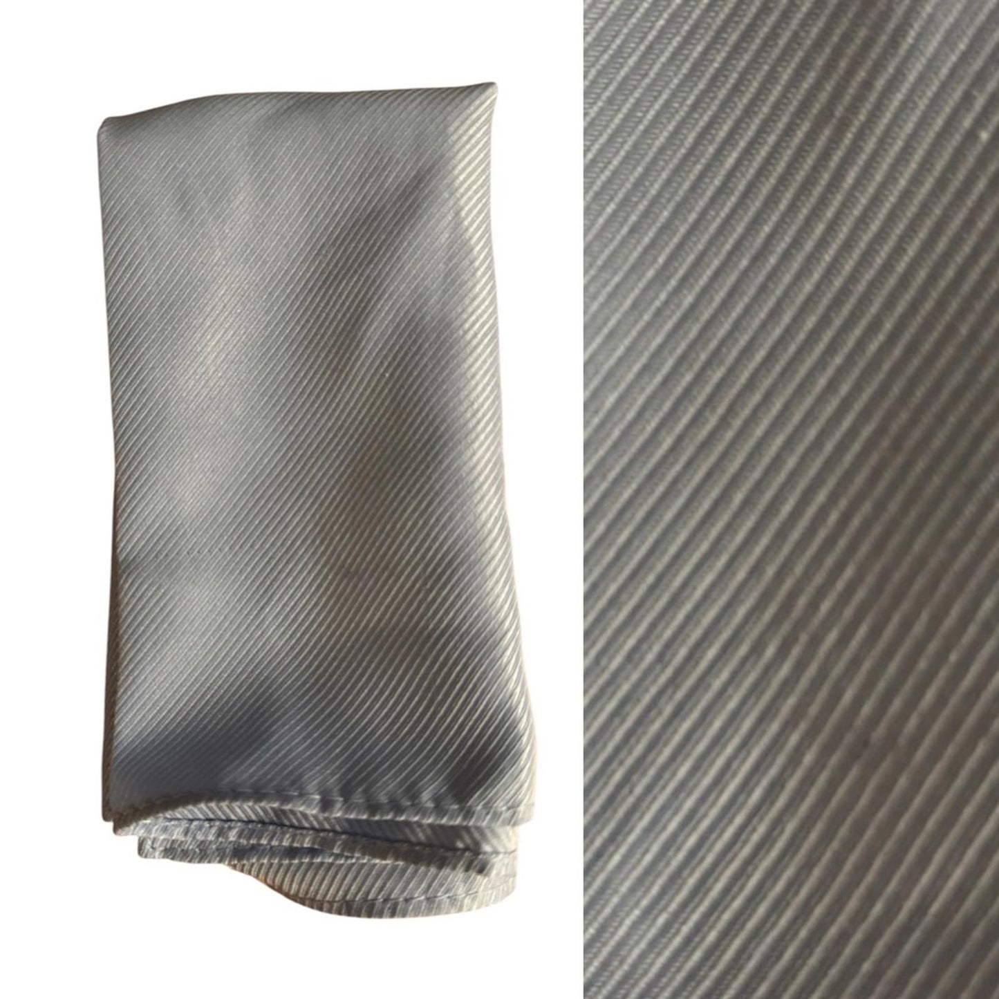 Alfani Elegant Silver Men's pocket Square