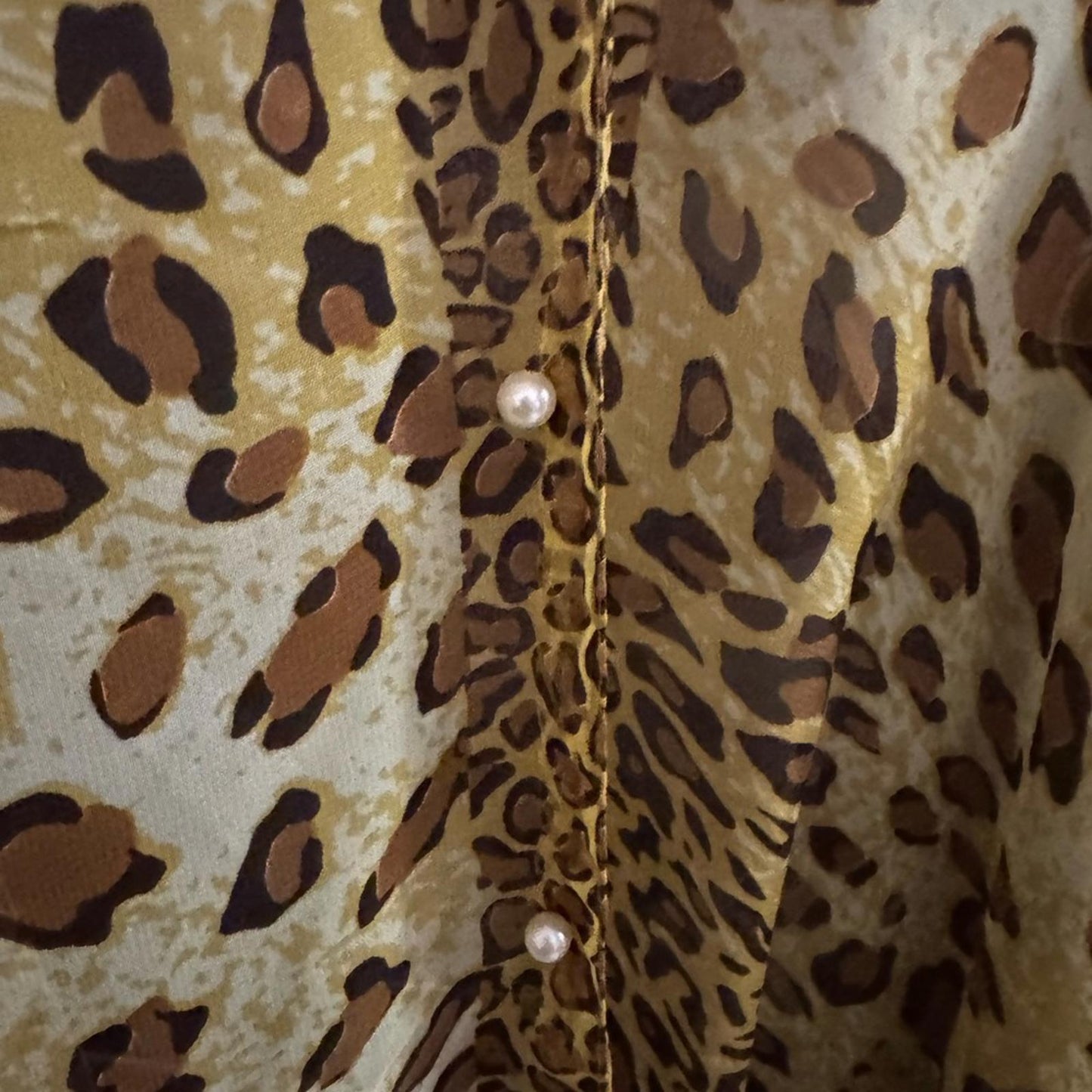 Pre-Love Leopard Print Poncho