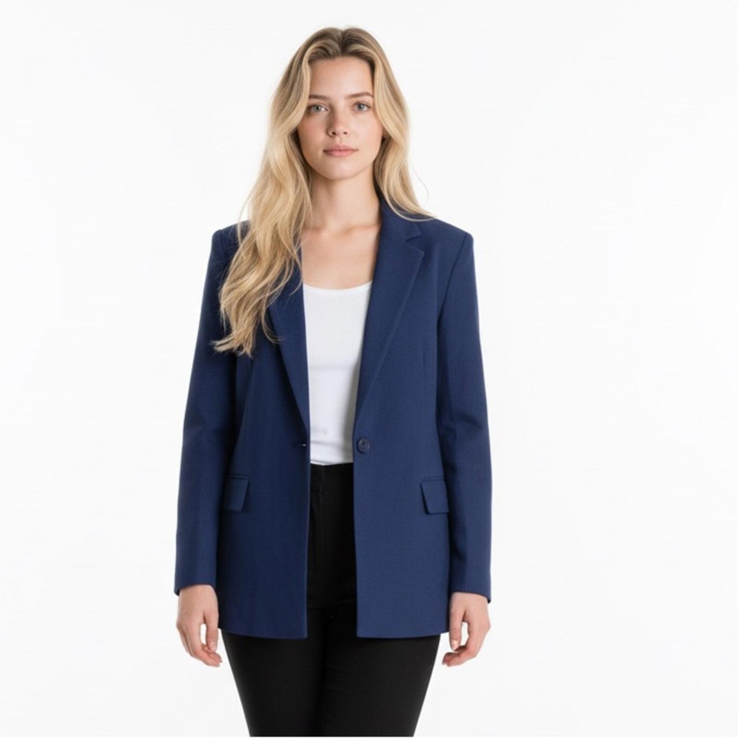 Pre-Love Elegant Navy Women's Blazer