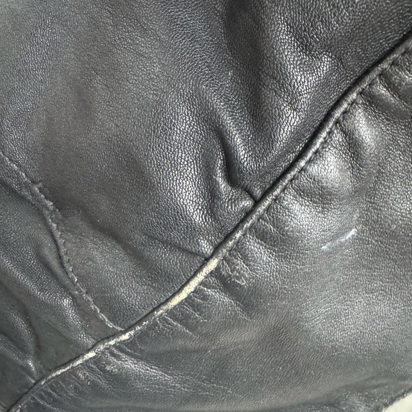 Pre-Love Renzo Costa Vintage Black Leather Jacket for Women
