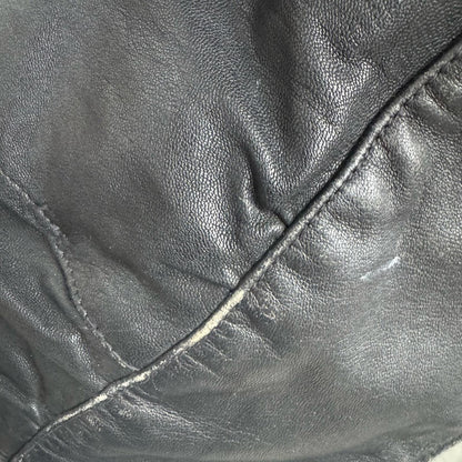 Pre-Love Renzo Costa Vintage Black Leather Jacket for Women