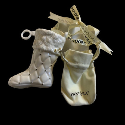 NWOT 2012 Pandora Christmas boot ornament