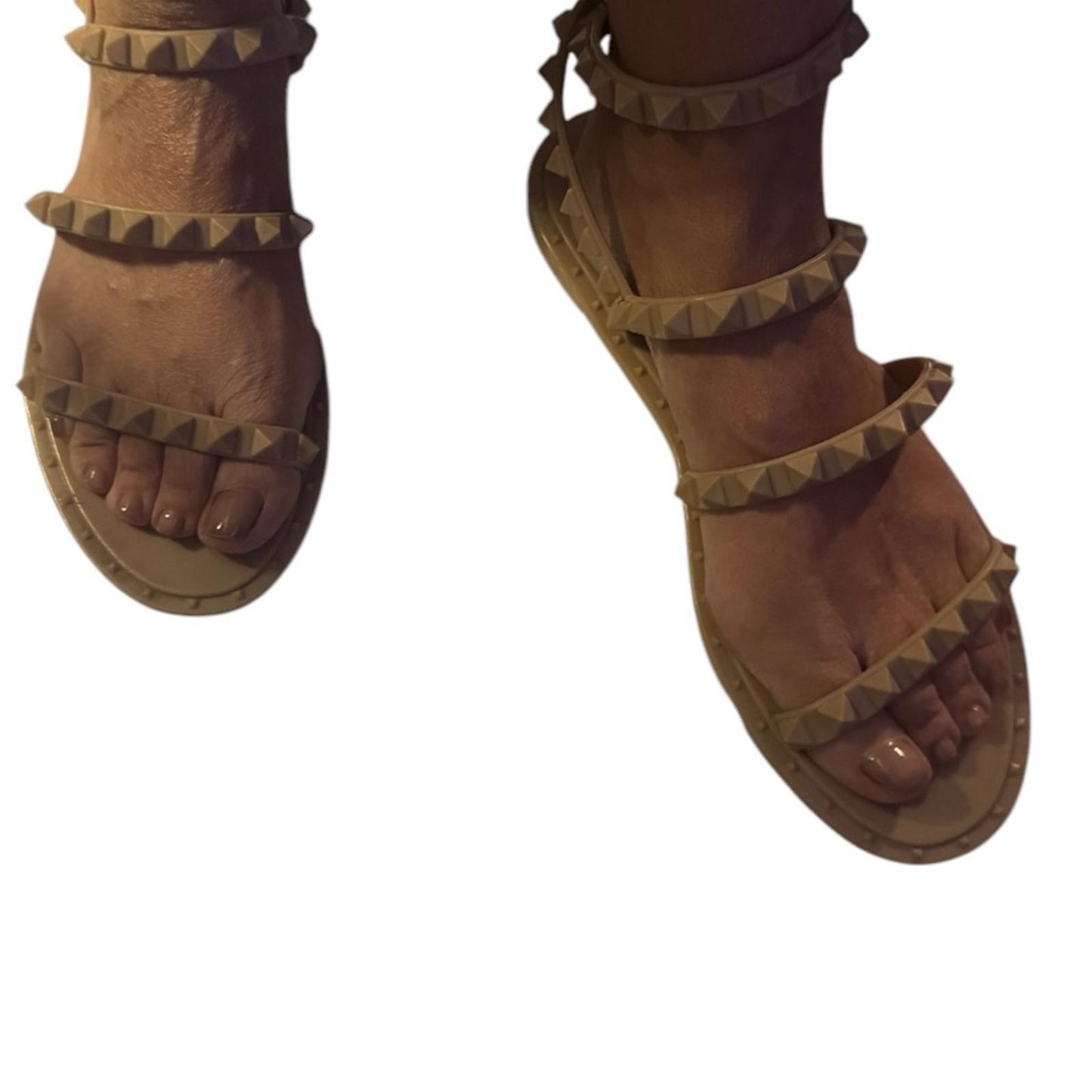 Pre-Love Steve Madden - Studded Beige Sandals