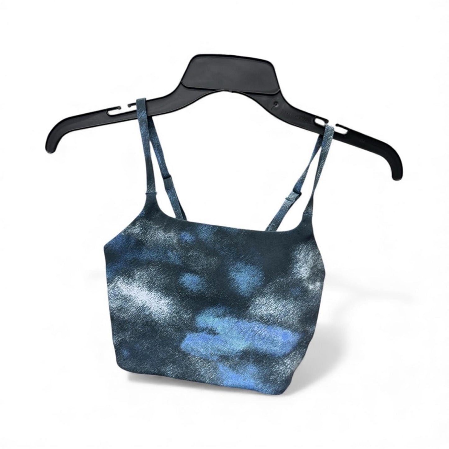 Nike Blue and White Tie-Dye Crop Top