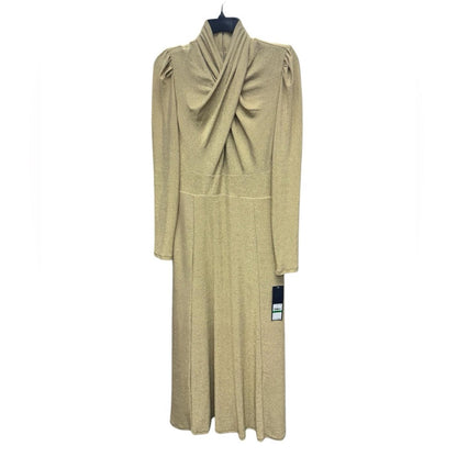 Rachel Rachel Roy Elegant Long Sleeve Gold Dress