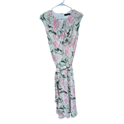 Lauren Ralph Lauren Pink Floral Midi Dress