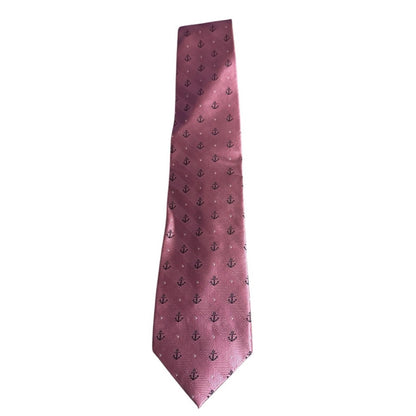 B by Brooks Brothers Anchor Pattern Pink Tie