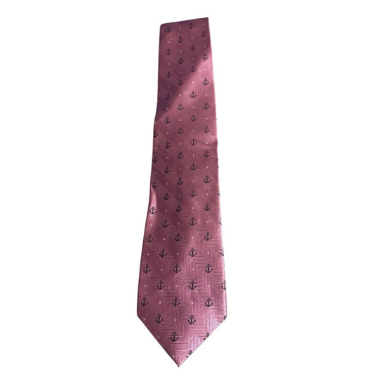 B by Brooks Brothers Anchor Pattern Pink Tie