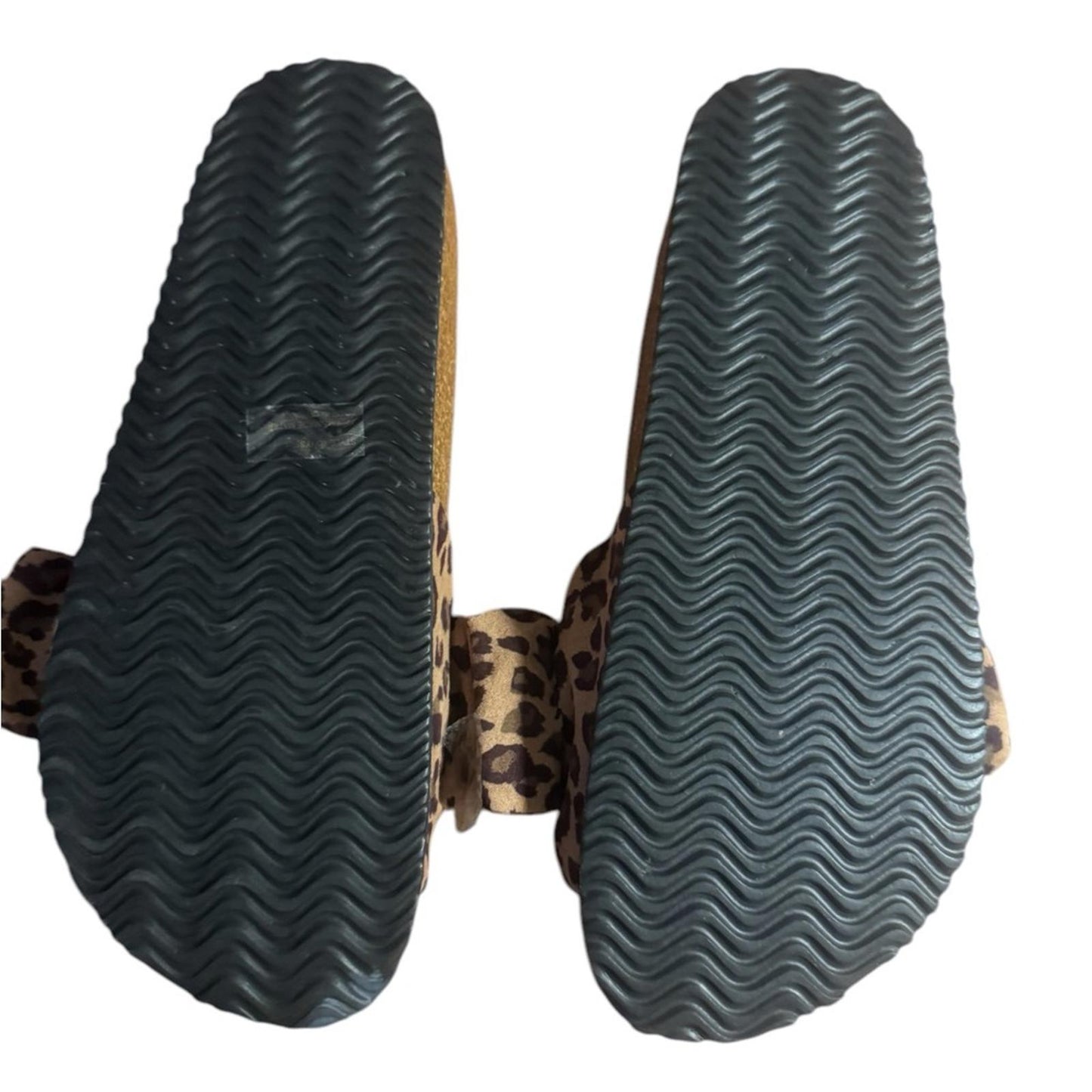 Pep Step - Leopard Print Bow Slides