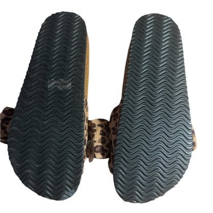 Pep Step - Leopard Print Bow Slides