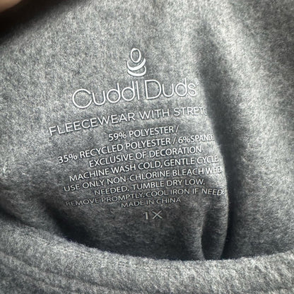 Cuddl Duds Women's Charcoal Long Sleeve Top