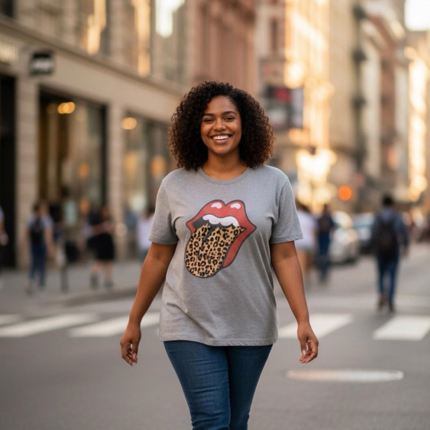 Lucky Brand Gray Graphic Short Sleeve Tee