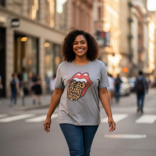 Lucky Brand Gray Graphic Short Sleeve Tee