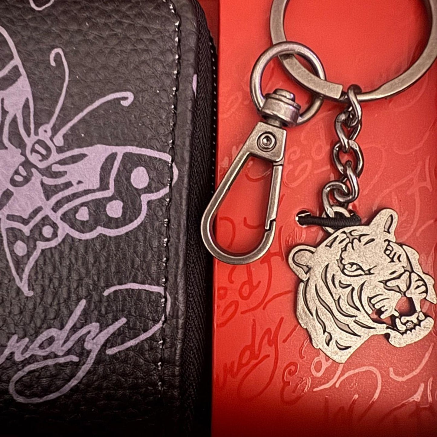 Ed Hardy Elegant Black Designer Clutch