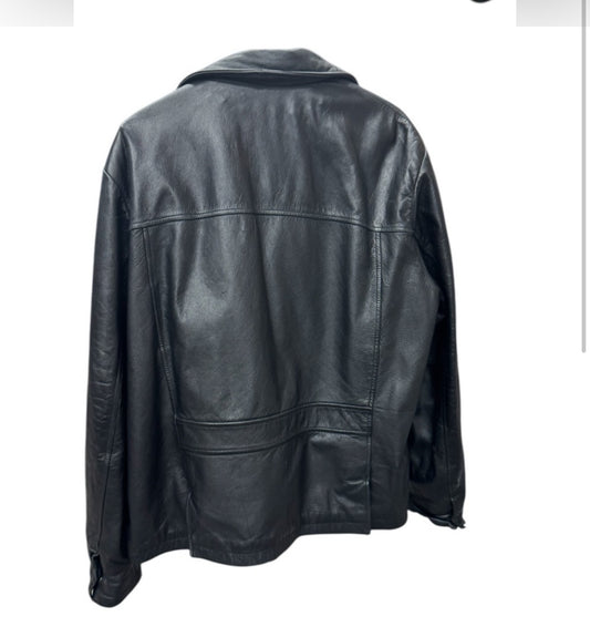 Wilsons Leather Men Black Jacket