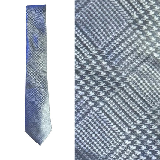 Alfani Elegant Gray Plaid Men's Tie