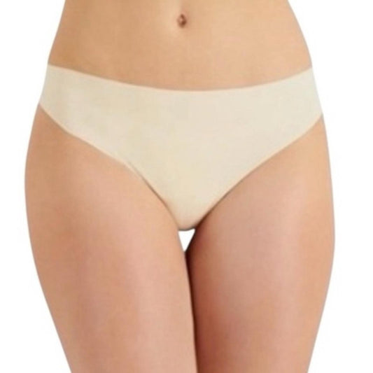 Jenni Women's seamless Thong Panties -Cream Print