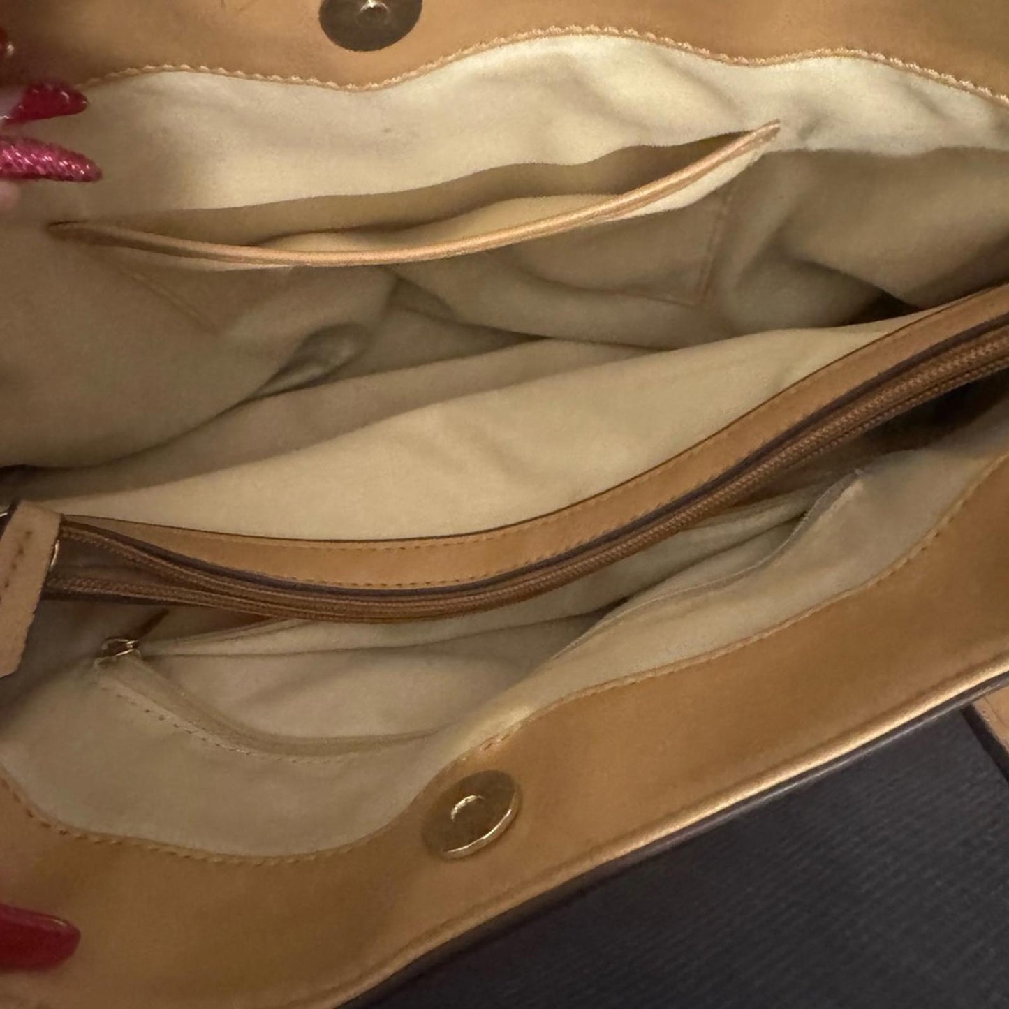 Pre-Love Giani Bernini Beige Floral Tote Bag