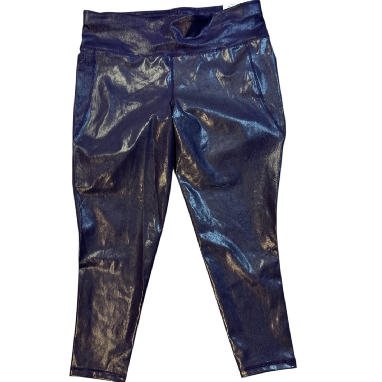 Ideology Shiny Purple Women's Capri Leggings