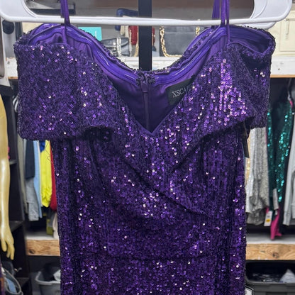 Xscape Elegant Purple Evening Gown