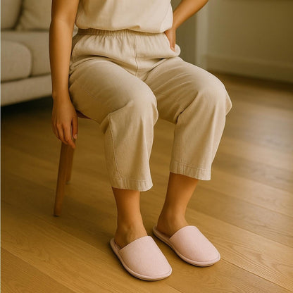 Charter Club Memory Foam Cozy Pink Women's Slippers