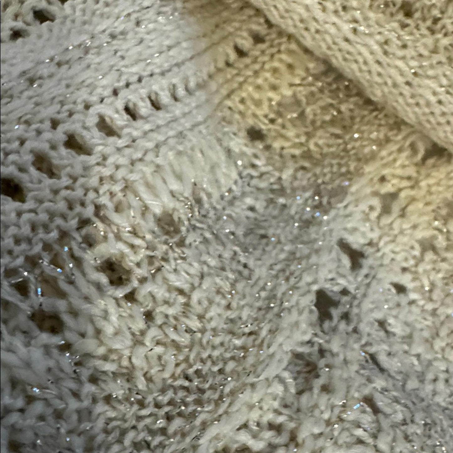 Pre-Love INC International Concepts Cream Open-Front Sweater