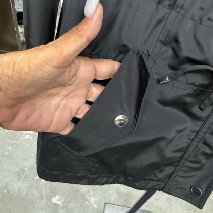 Charter Club Black Utility Jacket with Hood